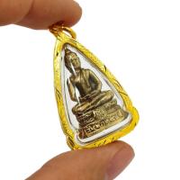 ราคา จี้พระ ประจำวันเกิด วันพฤหัสบดี หรือพระสมาธิ เนื้อทองเหลือง เลี่ยมกรอบทองไมครอน (25664072231)