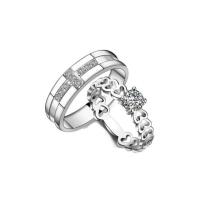 ราคา TANITTgems แหวนคู่ แหวนคู่รักแบบกางเขน/หัวใจประดับเพชรน้ำงาม (216639490)
