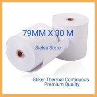 ราคา THERMAL STICKER LABEL 80 (79MM X 30M) CONTINUOUS PREMIUM SUITABLE สําหรับ THERMALT PRINTER 80 (51955055138)