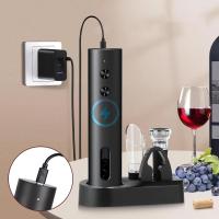 ราคา มาใหม่ล่าสุด!!!ที่เปิดขวดไวน์ไฟฟ้า ที่เปิดขวดไวน์อัตโนมัติ ที่เปิดไวน์ไฟฟ้า รีชาร์จได้ เปิดง่ายไม่ต้องออกแรง พกพาง่าย (43325457925)