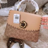 ราคา Coach Parker Top Handle In Signature Canvas With Rivets (2315437848)