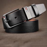 ราคา Tommy เข็มขัดหนัง หัวเข็มขัด สีดํา สไตล์นักธุรกิจ สําหรับผู้ชาย (25322367469)