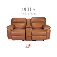 ราคา ZEN Collection โซฟา โซฟาปรับนอน 2 ที่นั่ง Recliner รุ่น BELLA หนังแท้ พร้อมคอนโซล (10175726770)
