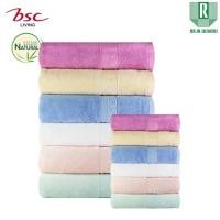ราคา ⭐️BSC ผ้าเช็ดตัว 70x135cm/ผ้าเช็ดผม 34x85cm เนื้อผ้าเยื่อไผ่ Bamboo Cotton แอนตี้แบคทีเรีย ไร้กลิ่นอับชื้น (9465198926)