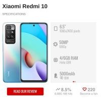 ราคา ต้นฉบับมือสอง REDMI 10 4+128GB MEMORY (HELIO G88) 18w Fast Charge (25696008282)