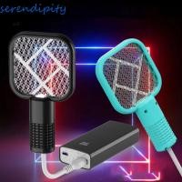 ราคา SERENDIPITY เครื่องดักยุง, ไฟ UV ขนาดเล็ก Fly Bug Zapper, การควบคุมศัตรูพืช USB ไฟฟ้า Shock แบบพกพาแมลงแร็กเก็ตบ้านกลางแจ้ง (47203389585)