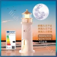 ราคา Moonlight Lighthouse Projection Lamp Atmosphere Night Light Bluetooth Speaker Ornament Remote Control Human Body Sensing (50303300450)