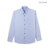 ราคา Guy Laroche เสื้อเชิ้ตแขนยาว สีฟ้า ทอลายในตัว เนื้อผ้า Cotton/Polyester ทรง SLIM FIT (BAB9204W5BU) (57504689842)