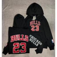 ราคา 23Jordan Bulls Chicago Black Hoodie Jacket เสื้อกันหนาวผู้ชาย Hoodie บาสเกตบอล Jordan Full Tag (44114696047)