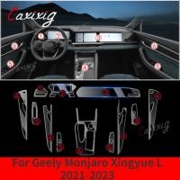 ราคา For Geely Monjaro 2023 Kx11 Xingyue L 2021 2022 Car Interior Center Console Transparent TPU Protect (50654501396)