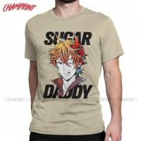 ราคา Zhongli Sugar Daddy Genshin Impact T Shirts Men's ชีฟอง น่ารัก สวยๆ หลวม ใส่เดินทาง (24433234561)