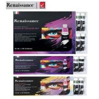 ราคา Renaissance Acrylic และ Acrylic Pastel Colour Set สีอะคริลิค ชุด 12 สี และ 24 สี สามารถระบายได้ทุกพื้นผิว (24733991415)