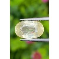 ราคา พลอย บุษราคัม yellow sapphire 2.89 กะรัต (Cts.) ดิบ Unheated มีใบเซอร์ พลอยแท้ อัญมณีมงคลประจําวันเกิด เครื่องประดับพลอย (5019269330)