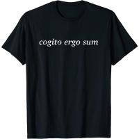 ราคา เสื้อยืด Cogito Ergo Sum Descartes Distressed Philosophy : Sports & Outdoors (18089208002)
