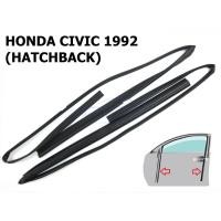 ราคา ยางสักหลาด ร่องกระจก ฮอนด้า ซีวิค รุ่น 3 ประตู ปี 1992 - 1995 HONDA CIVIC EG ยางสักหลาดร่องกระจกประตู ยางซีลกระจก (48002081399)