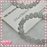ราคา {Limited edition flash sale} Moonstone หินมูนสโตนสีขาว หินมูนสโตน มูนสโตน สร้อยข้อมือมูนสโตน สร้อยข้อมือมูนสโตน เสริมเสน่ห์ โชคลาภ ขนาด 9 มิล (54952848741)