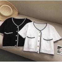 ราคา New chanel top มี2สี ขาวดำ (3973281370)