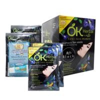 ราคา OK Herbal Shampoo แชมพูปิดผมขาว(ยกกล่อง) (8470299024)