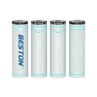 ราคา ที่ชาร์จถ่าน ถ่านชาร์จ BESTON AA 1.5V 2200MWH Type-c USB Li-ion Battery 4 ก้อน คุณภาพสูง ถูก (28357454951)