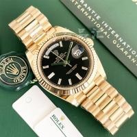 ราคา Weekly rolexxex Mens Watch Series Casual Diamond-studded Swiss Calendar rolexxes แฟชั่น (Mechanical 18k) นาฬิกาข้อมือ Automatic Gold 40mm (40354395288)