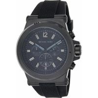 ราคา NEW MICHAEL KORS DYLAN BLACK TONE,BLACK SILICONE BAND,CHRONOGRAPH WATCH-MK8152 45mm (29974903131)