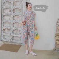 ราคา Jumpsuit จั๊มสูทชุดหมีลายดอก (4290501936)