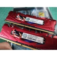ราคา หน่วยความจำ G.Skill ram DDR4 bus 2400 8GB (4Gx2) รองรับ intel xmp 2.0 สีแดงสภาพเหมือนใหม่ มือสอง (40516195435)