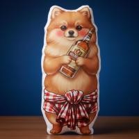 ราคา หมาขี้เมา ทาสหมา ตุ๊กตาไดคัท พิมพ์สองด้าน หมอนตุ๊กตา ของขวัญ Pomeranian ปอมเมอเรเนียน Papillon ปักกิ่ง Poodle พุดเดิ้ล (41077598977)