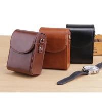 ราคา PU leather Camera Bags for panasonic lumix dmc-LX15 LX10 LX9 TZ95 TZ90 TZ85 ZS80 ZS70 pu Shoulder bag (22084133382)