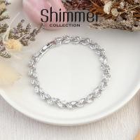 ราคา พร้อมส่ง!! สร้อยข้อมือเพชรสวิส CZ ข้อมือพลอยสี ข้อมือใบมะกอก เพชรสวยหรูดูดี ใส่ออกงาน ใส่เที่ยว วิ้งวับ ไม่ลอกไม่ดำ (9867714878)