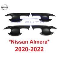 ราคา ถาดรองมือเปิดประตู NISSAN ALMERA นิสสัน อัลเมร่า 2020 - 2022 สีดำด้าน เบ้ามือจับประตู ถ้วยมือเปิด เบ้ารองมือเปิด เบ้า (28727154849)