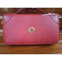 ราคา กระเป๋าสตางค์ หนังแท้สีแดง มือสอง (41956339045)