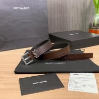 ราคา New YSL logo calfskin belt size 90 (7038422326)