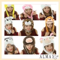 ราคา ALMA หมวกเคลื่อนย้ายตุ๊กตา,การ์ตูนสัตว์ Earflap หมวก, หมวกเครื่องบินทิ้งระเบิดคออุ่นของเล่นตลกป้องกันหูหมวกสัตว์หมวกฤดูหนาว (53105054274)