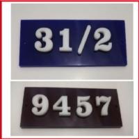 ราคา ป้ายบ้านเลขที่อคิลิค3มิล 2 ชั้น ทนแดดและฝน ไม่เป็นสนิม ขนาด 8x16 cm. (7951780578)