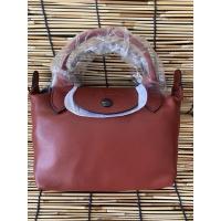 ราคา LONGCHAMP LE PLIAGE CUIR Top handle bag XS - Brown Leather Sienna (14834830576)