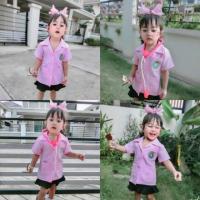 ราคา [พร้อมส่ง] ชุดอาชีพเด็ก ชุดคุณหมอสาธารณสุข ชุดสาธารณสุขเด็กหญิง เสื้อ+กระโปรง (7218529801)