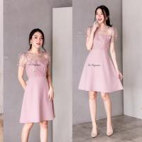 ราคา Dress สีชมพู แบรนด์ la mignonne (3918249535)