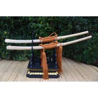 ราคา ดาบคู่ ดาบฟ้อน ดาบฟ้อนเจิง ดาบรำ ดาบล้านนา ดาบเมือง ใบยาว 23 นิ้ว ใบเล็ก เรียว บาง น้ำหนักเบา (23922130415)