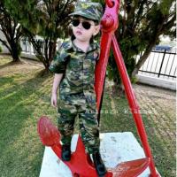 ราคา ชุดทหารบกลายพรางพร้อมหมวก #ชุดทหารเด็ก #ชุดทหารบก❤ชุดอาชีพเด็กพร้อมส่งทุกวัน✅ (29618043611)