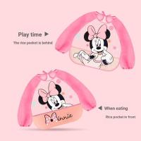 ราคา Disney Disney Mickey Children Waterproof Reverse Dressing Baby Feeding Disposable Overalls Children Four Seasons Universal Thin Style (40828183192)