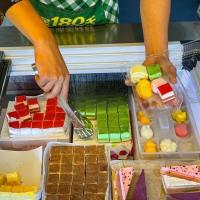 ราคา ยี่หยวน กล่องบรรจุภัณฑ์ขนมตะวันตกมูสเค้กขนาดเล็กแผงลอยถาดทิ้งกะทิสี่เหลี่ยมเล็กใสกล่องบรรจุภัณฑ์พลาสติก (40378296764)