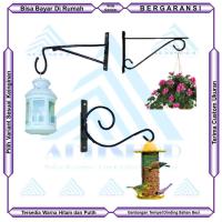 ราคา GANTUNGAN ไม้แขวนเสื้อติดผนังเหล็ก - ไม้แขวนเสื้อหม้อ - ตะขอติดผนังกรงนก (21518718063)