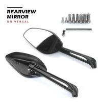 ราคา Motorcycle Rear View Mirror Side Mirrors For HONDA CB125 CB250 CB300R CB400F CB500F Universial 8mm (54402385626)