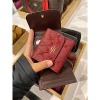 ราคา ❤️ของแท้!! พร้อมส่ง!! Coach กระเป๋าสตางค์ 3 พับ ใบสั้น รุ่นหนังแก้ว (6612623179)