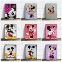 ราคา โปสเตอร์ภาพวาดผ้าใบ ลายการ์ตูนดิสนีย์ มิกกี้เมาส์ มิกกี้ มินนี่ สําหรับตกแต่งผนังบ้าน ห้องเด็ก 64458 (25304695839)