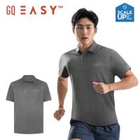 ราคา GQ Easy เสื้อโปโลกีฬา แขนสั้น แห้งไว ระบายอากาศ สีเทาเข้ม ของแท้ % (27924967813)