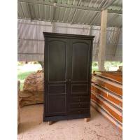 ราคา ตู้เสื้อผ้าบานเปิด120ดำด้านเงาไม้สักแท้100%(((ส่งฟรียกเว้นภาคใต้มีค่าจัดส่ง)) (20729903784)