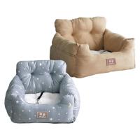 ราคา [arutoxalc] Universal Pet Car Carrier Bed Clip-On Safety Leash Cushion Booster Seat Soft (51303896563)