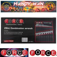 ราคา FORCE ชุดประแจแหวนข้างปากตาย 26 ชิ้น รุ่น 5261C # ออก..ใบเสร็จ-ใบกำกับภาษี..ได้ครับ.. (26118056268)
